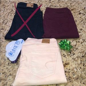 2 AEO Jeggings